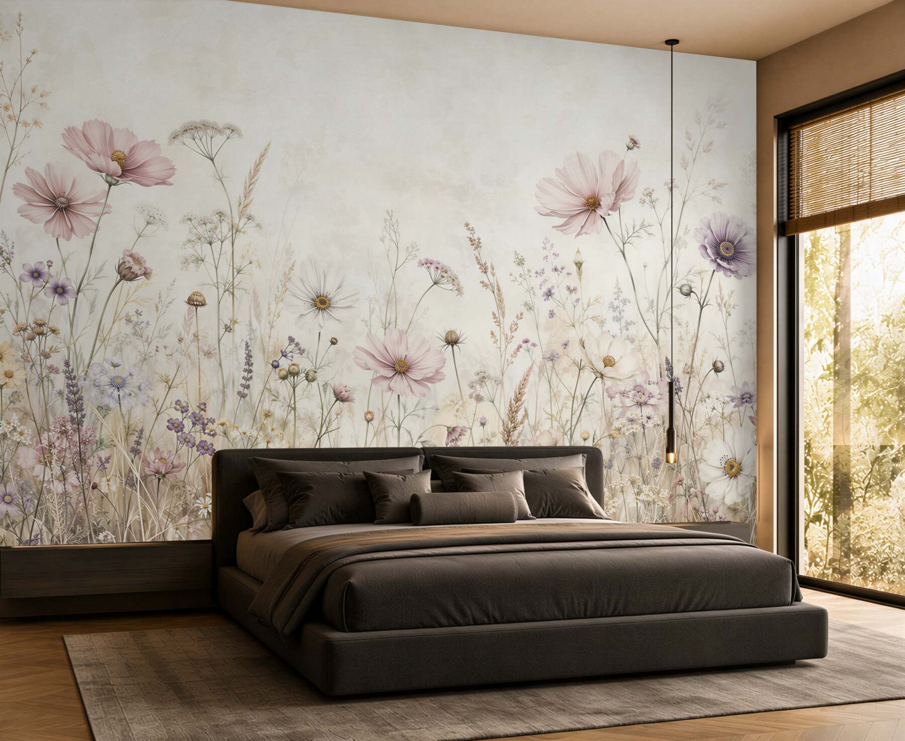 Papier peint fleurs délicates pour chaque mur