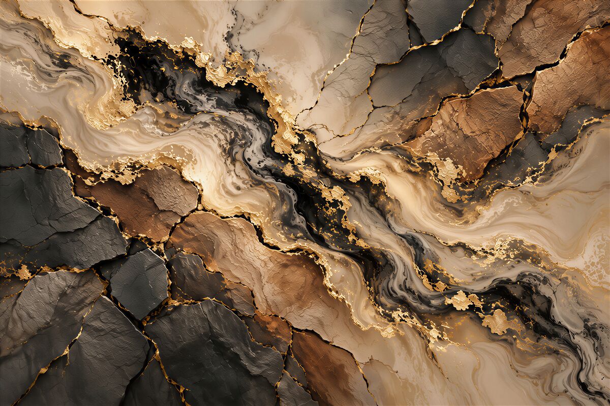 Papier peint reflet de nuages sombres dans l'eau