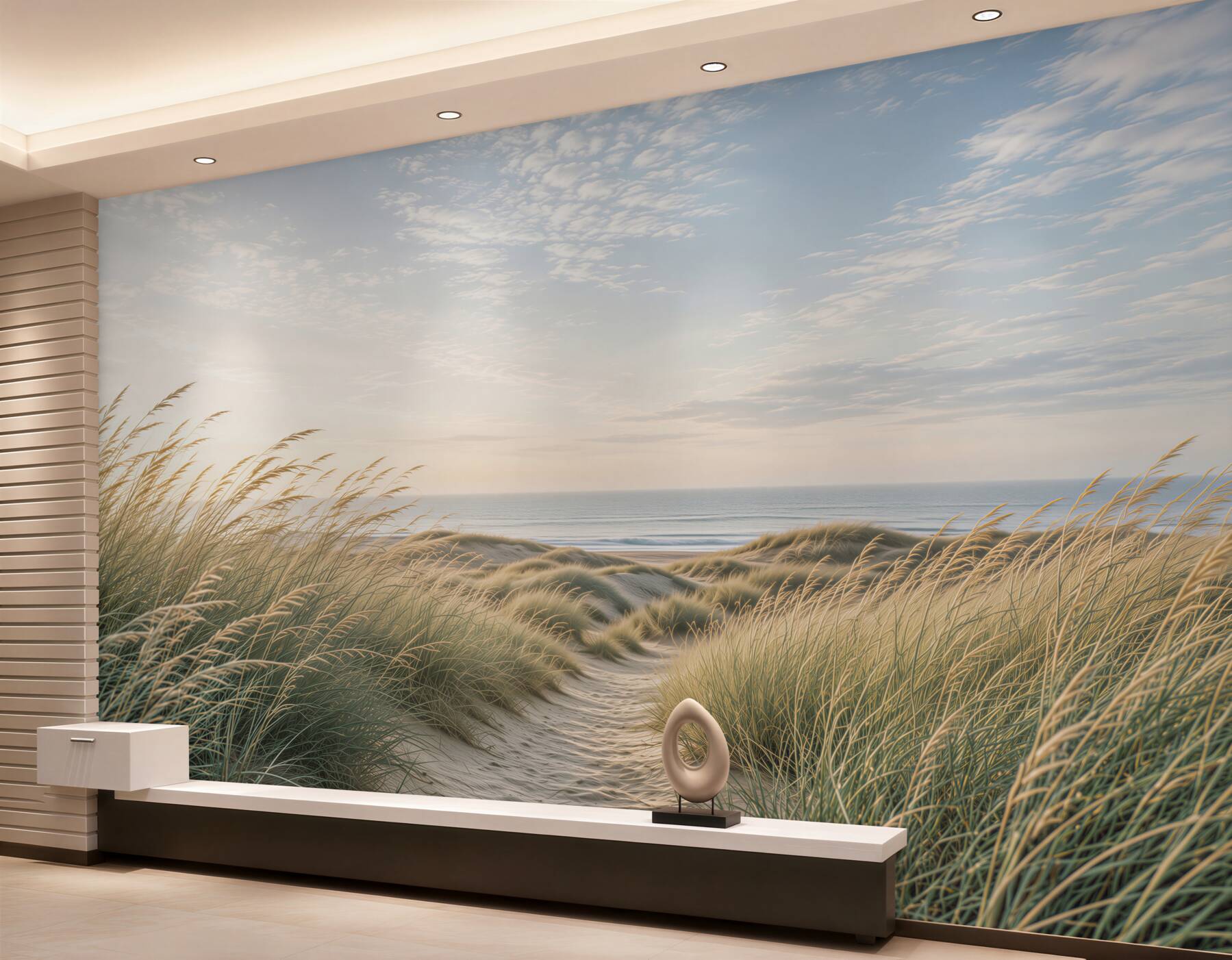 Papier peint dunes au bord de la mer