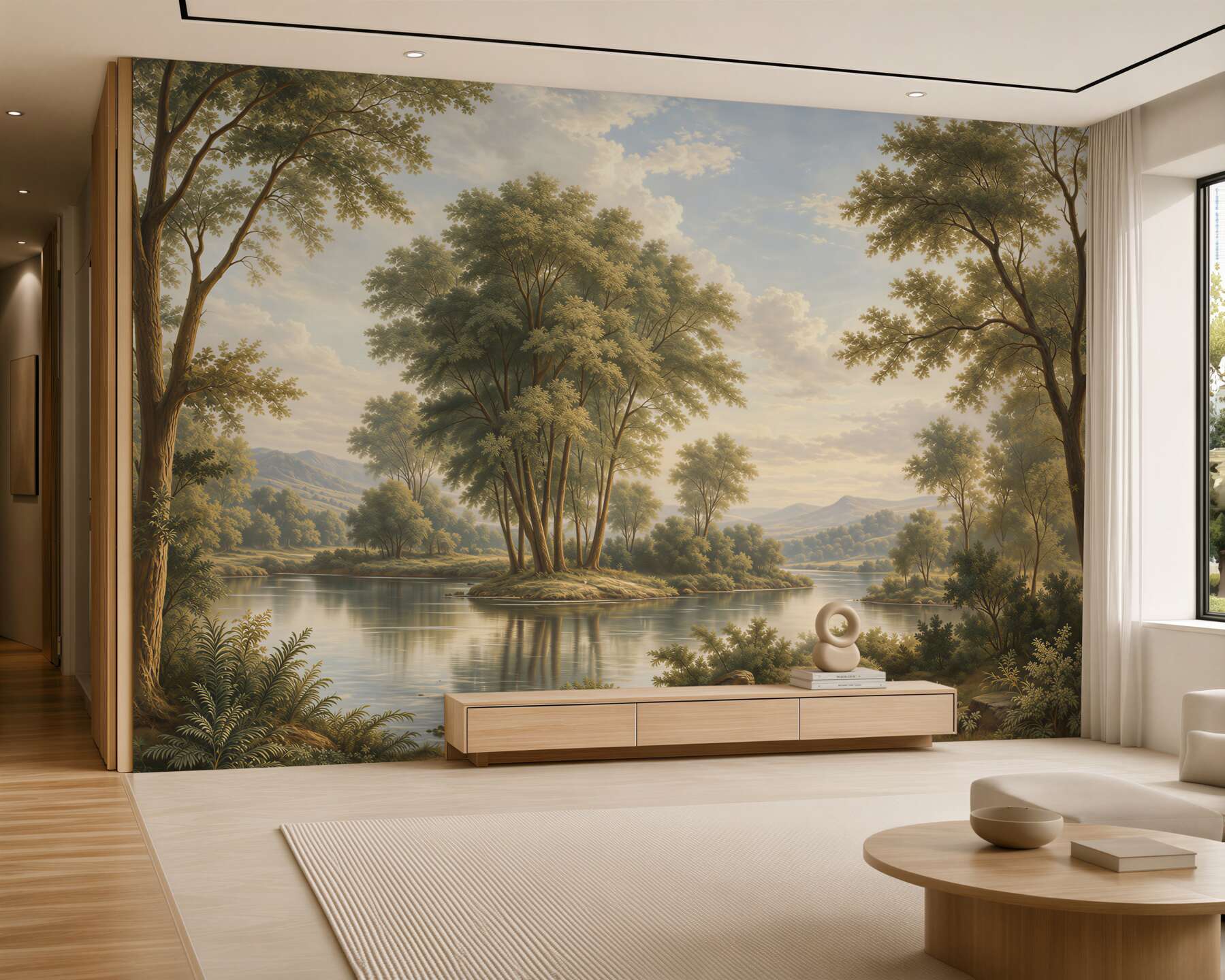 Papier peint paysage de lac